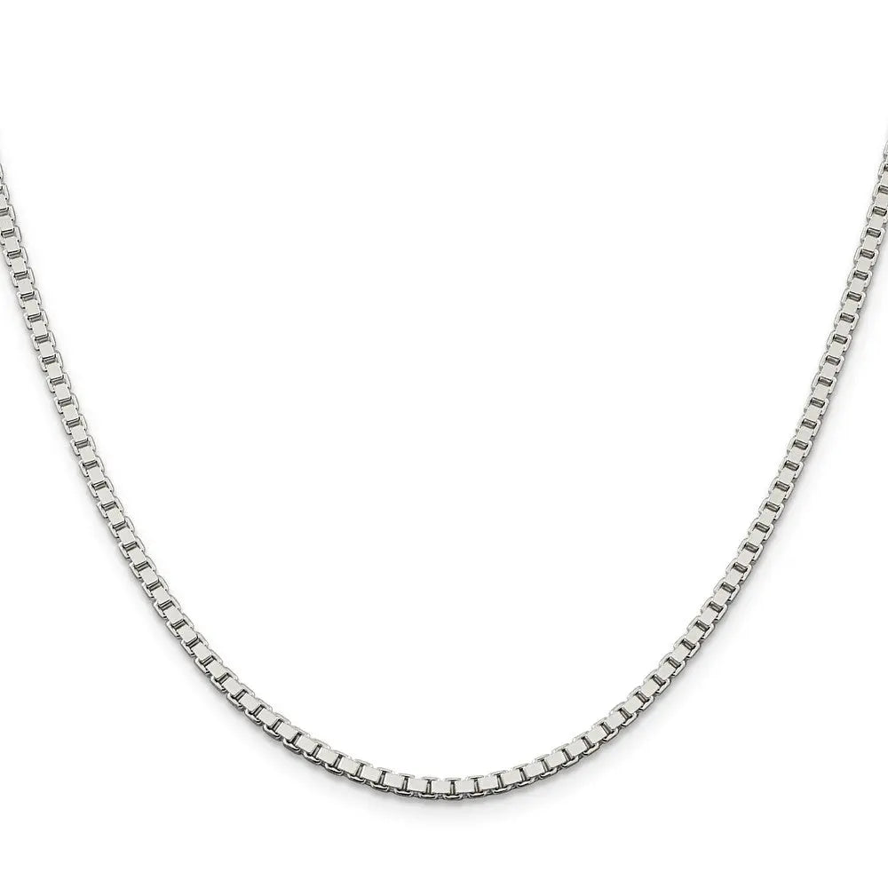 Sterling Silver 2.5mm Box Chain