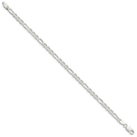 Sterling Silver 3.75mm Figaro Anchor Chain