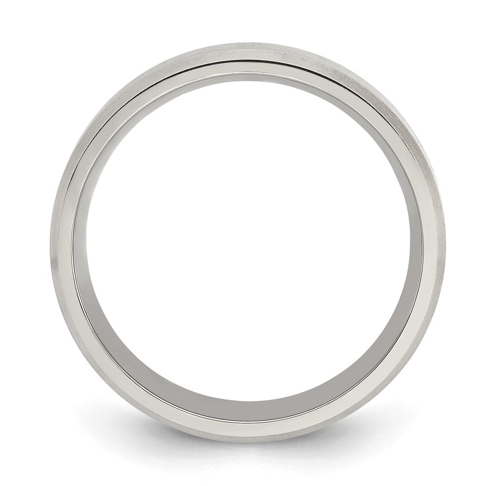 Titanium Polished w/Brushed and Beveled Edge 6mm Band