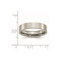 Titanium Polished 5mm Flat Band