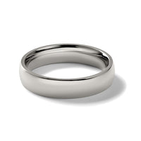 Titanium Polished 5mm Half Round Band