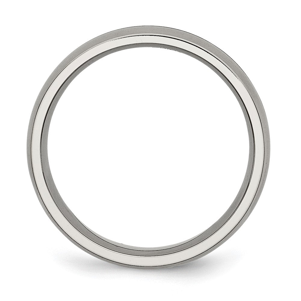 Titanium Satin 6mm Grooved Band
