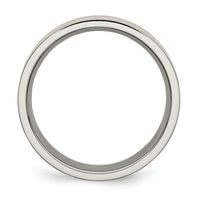 Titanium Polished Yellow IP-plated 7mm Grooved Band