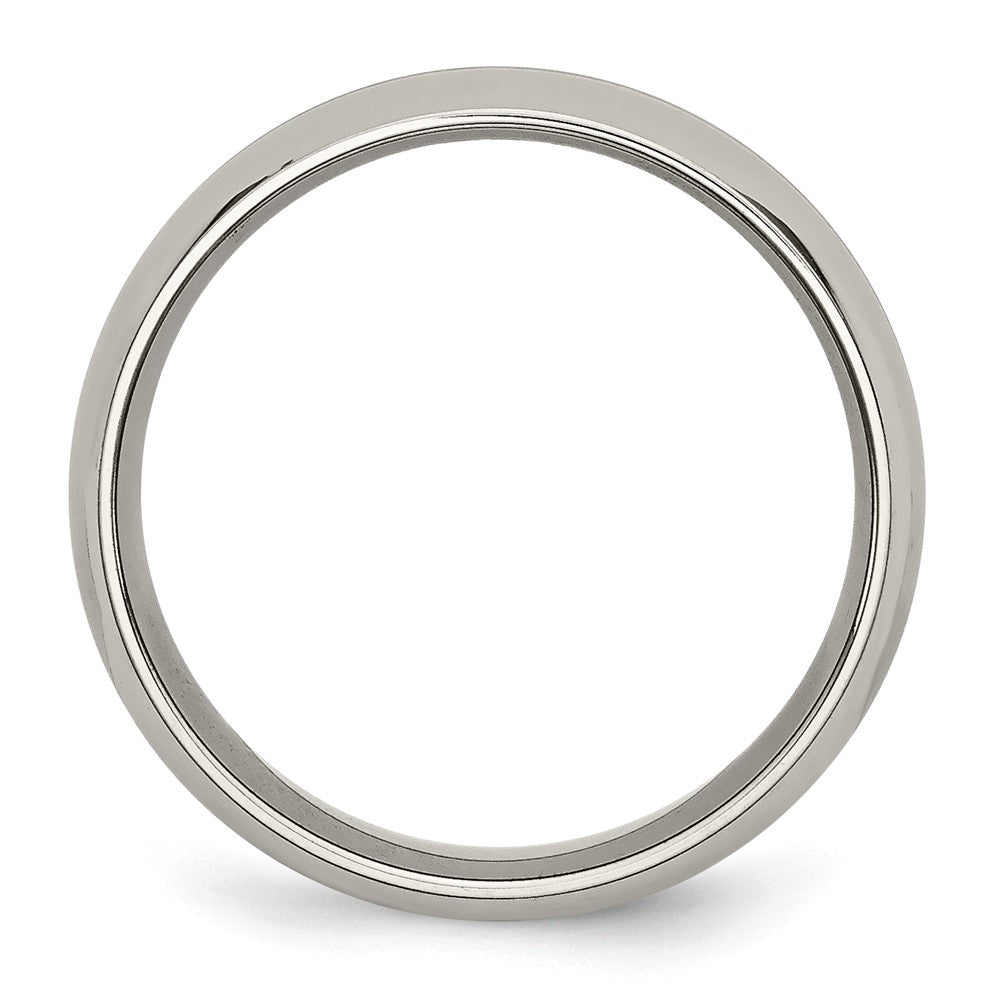 Titanium Polished Yellow IP-plated 6mm Grooved Band