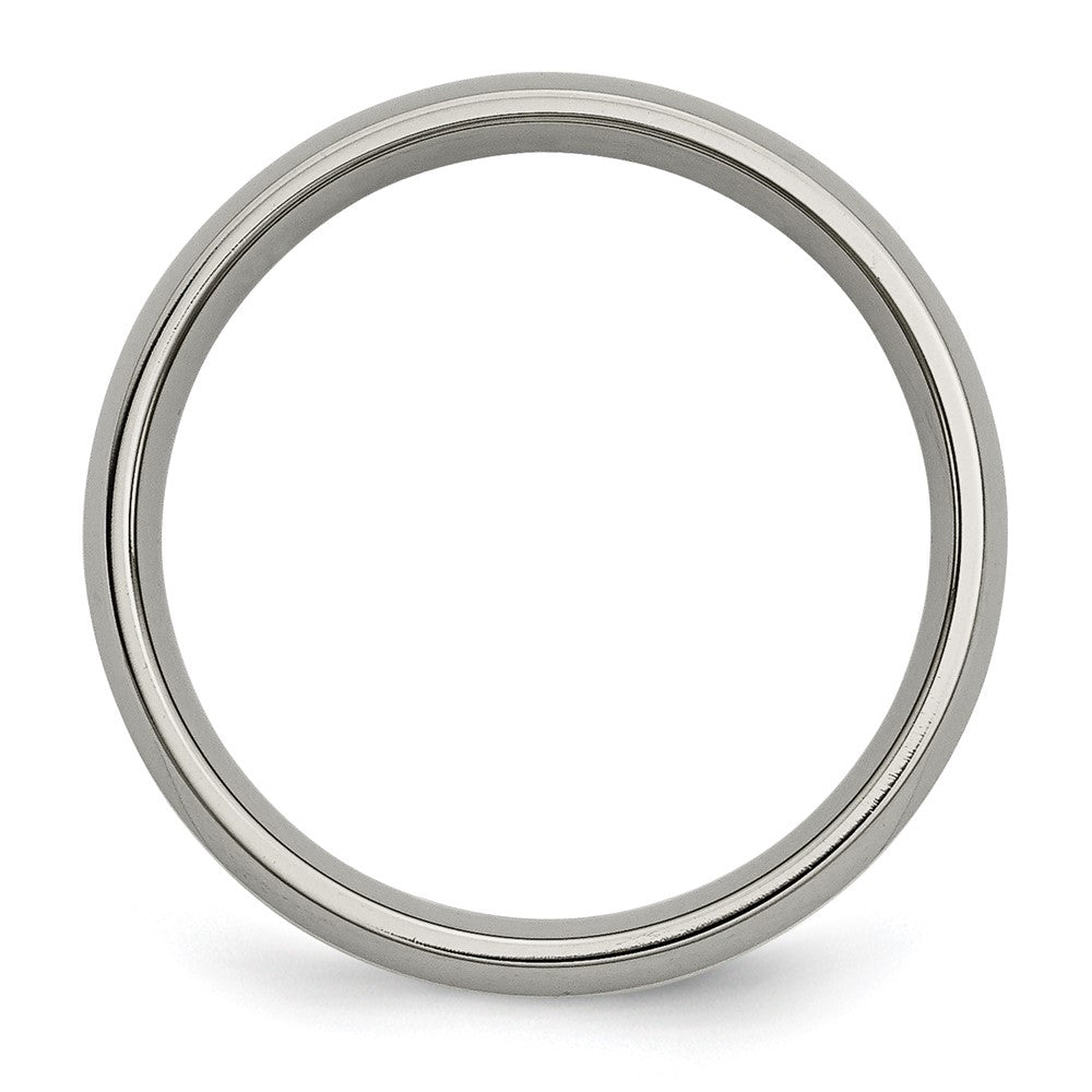 Titanium Polished w/14k Yellow Inlay 5mm Band