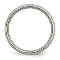 Titanium Polished w/14k Yellow Inlay 5mm Band
