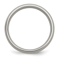 Titanium Brushed w/14k Yellow Inlay 6mm Band