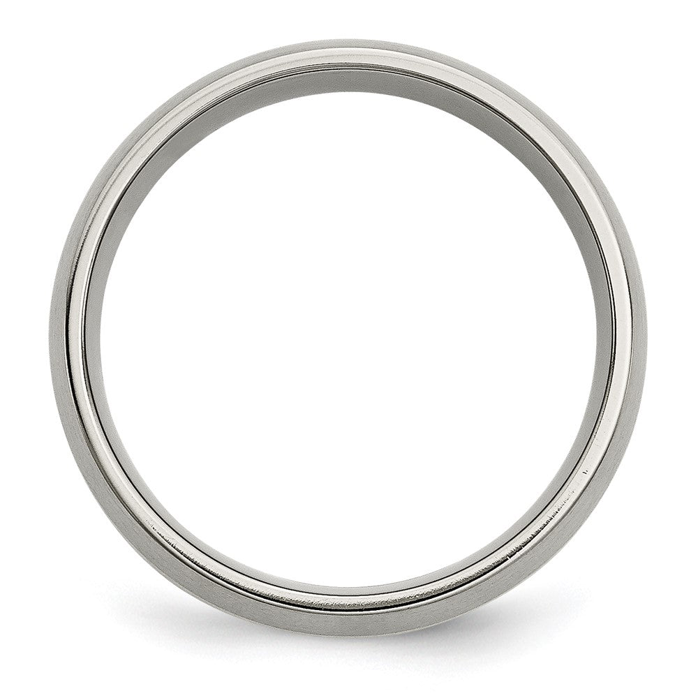 Titanium Brushed w/14k Yellow Inlay 8mm Band