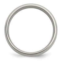 Titanium Brushed w/14k Yellow Inlay 8mm Band