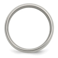 Titanium Polished w/14k Yellow Inlay 8mm Band