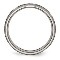 Titanium Brushed Celtic Laser Design 8mm Band