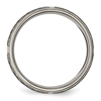 Titanium Polished Celtic Laser Design 8mm Band