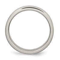 Titanium Brushed and Polished 4mm Grooved Band
