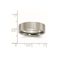 Titanium Brushed 6mm Flat Band