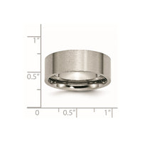 Titanium Brushed 8mm Flat Band