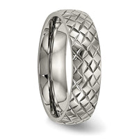 Titanium Polished and Textured 6mm Band