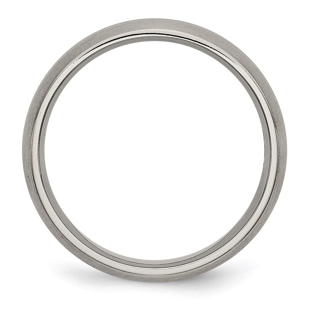Titanium Brushed Center 6mm Grooved Band