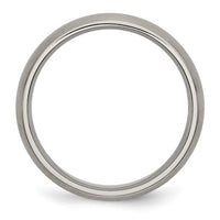 Titanium Brushed Center 6mm Grooved Band