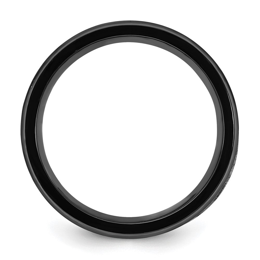 Titamium Black IP-plated Mother of Pearl Inlay 8mm Band