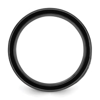Titamium Black IP-plated Mother of Pearl Inlay 8mm Band