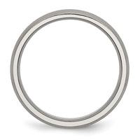 Titanium Brushed and Polished 6mm Grooved Band