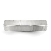 Titanium Polished and Textured 6mm Band
