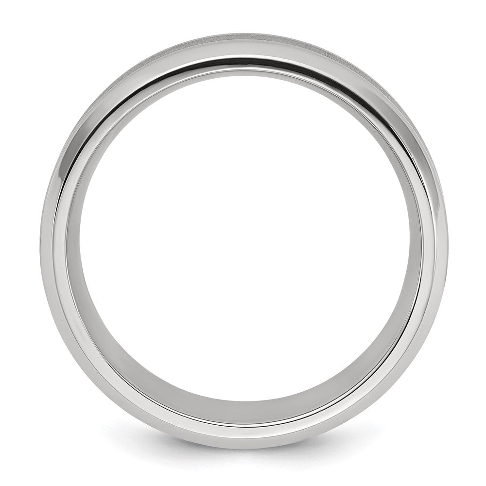 Titanium Polished Brushed Center 8mm Band