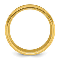 Titanium Polished Yellow IP-plated Brushed Center 8mm Band