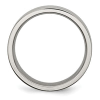Titanium Brushed Center 6mm Grooved Band