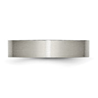 Titanium Brushed 5mm Flat Band