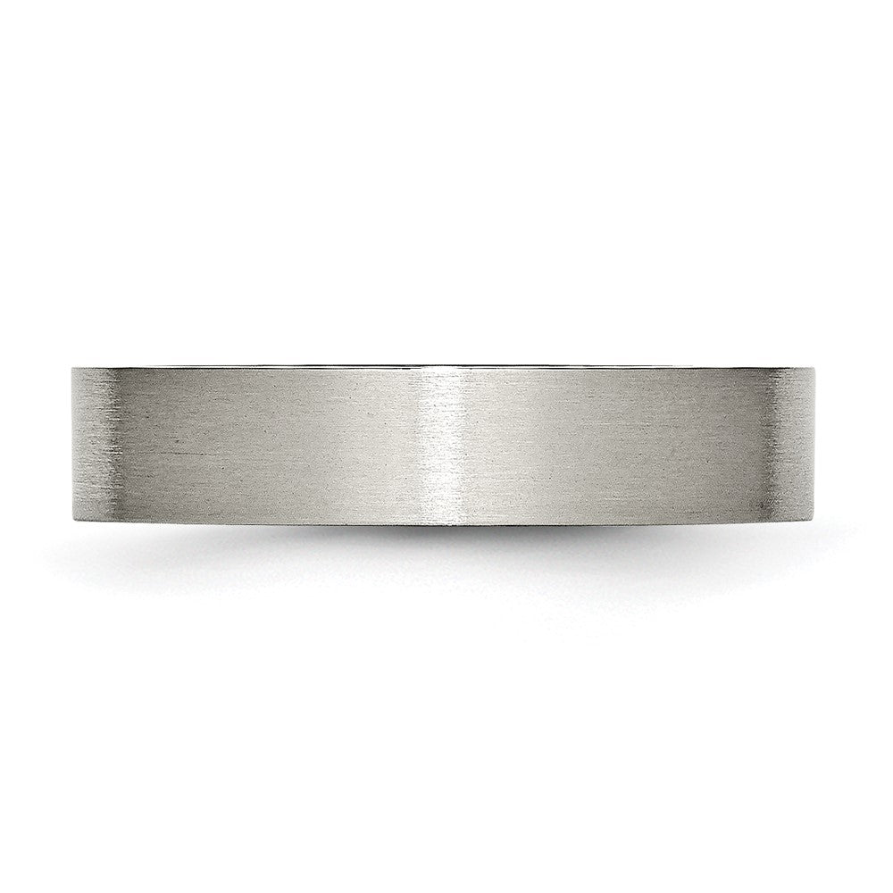 Titanium Brushed 5mm Flat Band