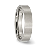 Titanium Brushed 5mm Flat Band