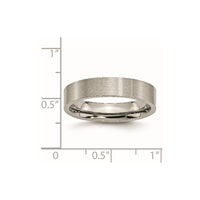 Titanium Brushed 5mm Flat Band