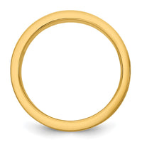 14k Two-Tone Y/W 7mm Milgrain Wedding Band Size 11
