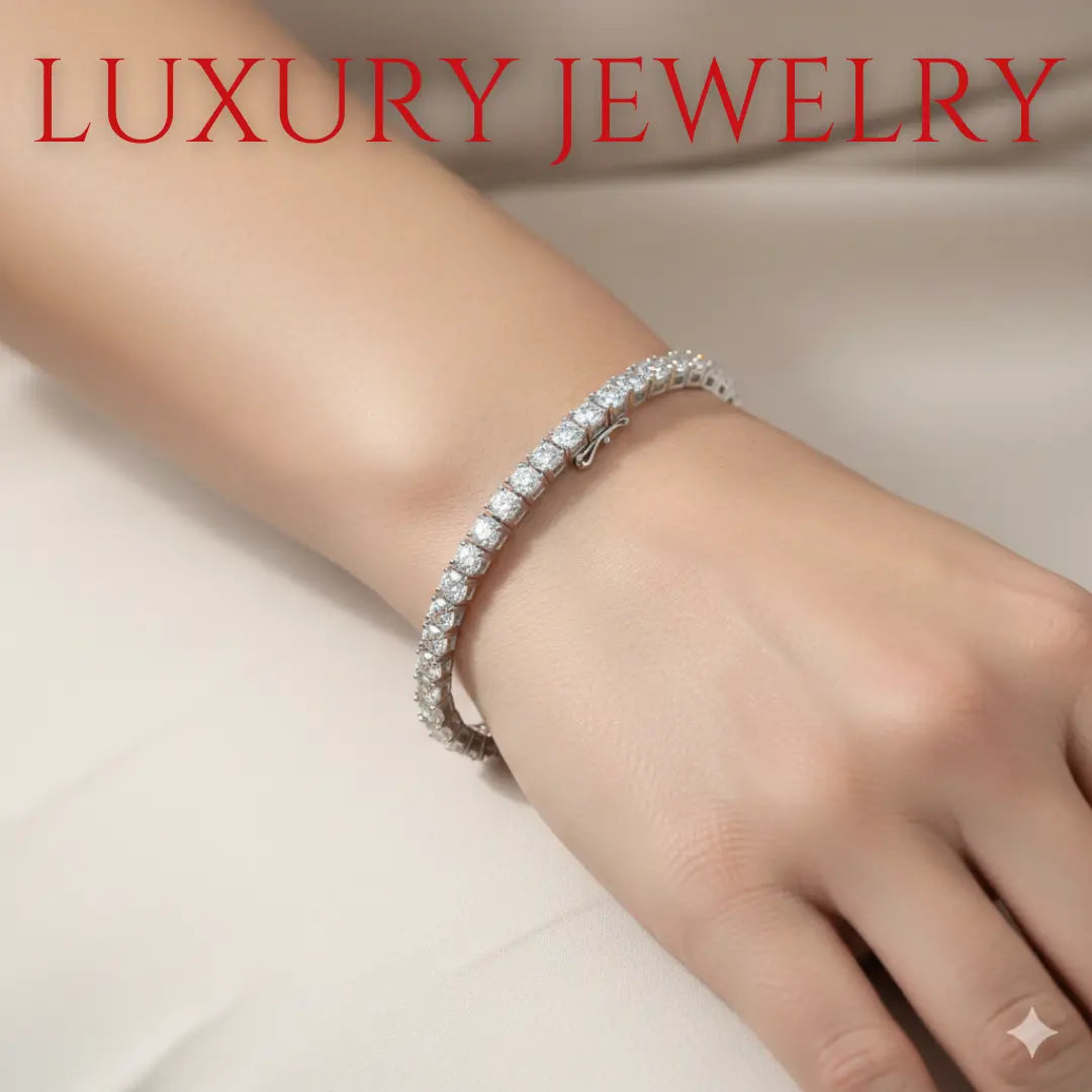 Tennis Chains, 5.0mm Gold, Natural Diamond With GIA Certificate VVS1 - D ABC Jewelries