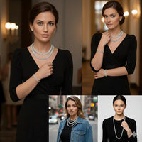 Tennis Chains, 6.5mm 925 sterling silver - platinum, Moissanite Diamond With GRA Certificate VVS1 - D ABC Jewelries