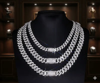 Tennis Chains, 6.5mm 925 sterling silver - platinum, Moissanite Diamond With GRA Certificate VVS1 - D ABC Jewelries