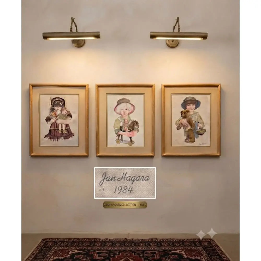 The art style is very specific to the 1970s and 1980s, often called needle art, 15” inches W. X 19” inches H