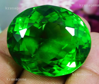 Top AAA+ 155.55 Ct Certified Natural Green Peridot Oval Cut Loose Gemstone ABC Jewelery