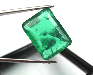 Unique Colombian Cut 100% Natural Green Emerald 18-19 Ct Certified Gemstone AKO ABC Jewelery