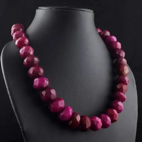 Very Attractive 1184.00 Cts Pink Ruby Amazing Cut Necklace Jewelery VK 11 E594 ABC Jewelery