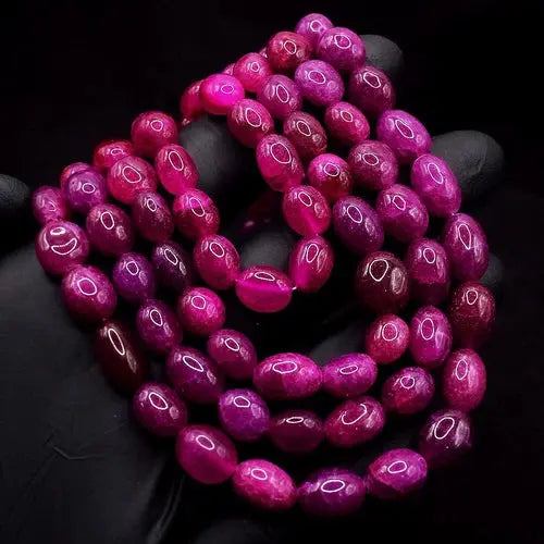 Very Attractive Pink Ruby 4 Strand 780 Cts Necklace Womens Jewelery ABC Jewelery