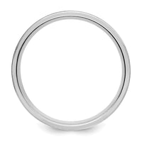 14k White Gold Light Comfort Fit Brush Satin Fancy Band