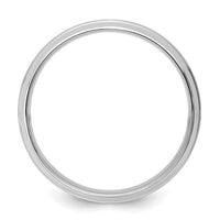 14k White Gold Light Comfort Fit Brush Satin Fancy Band