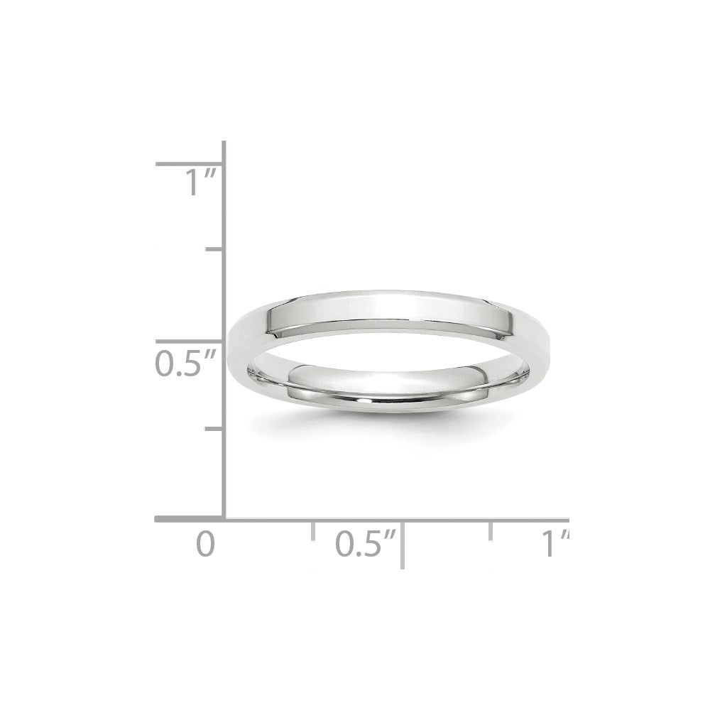 10KW 3mm Bevel Edge Comfort Fit Band Size 8.5