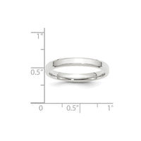 10KW 3mm Bevel Edge Comfort Fit Band Size 9.5