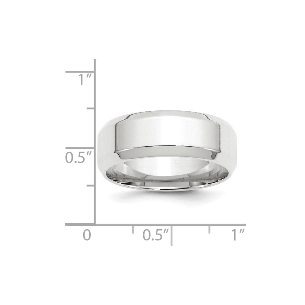 10KW 8mm Bevel Edge Comfort Fit Band Size 11