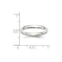14KW 3mm Standard Comfort Fit Wedding Band Size 4.5