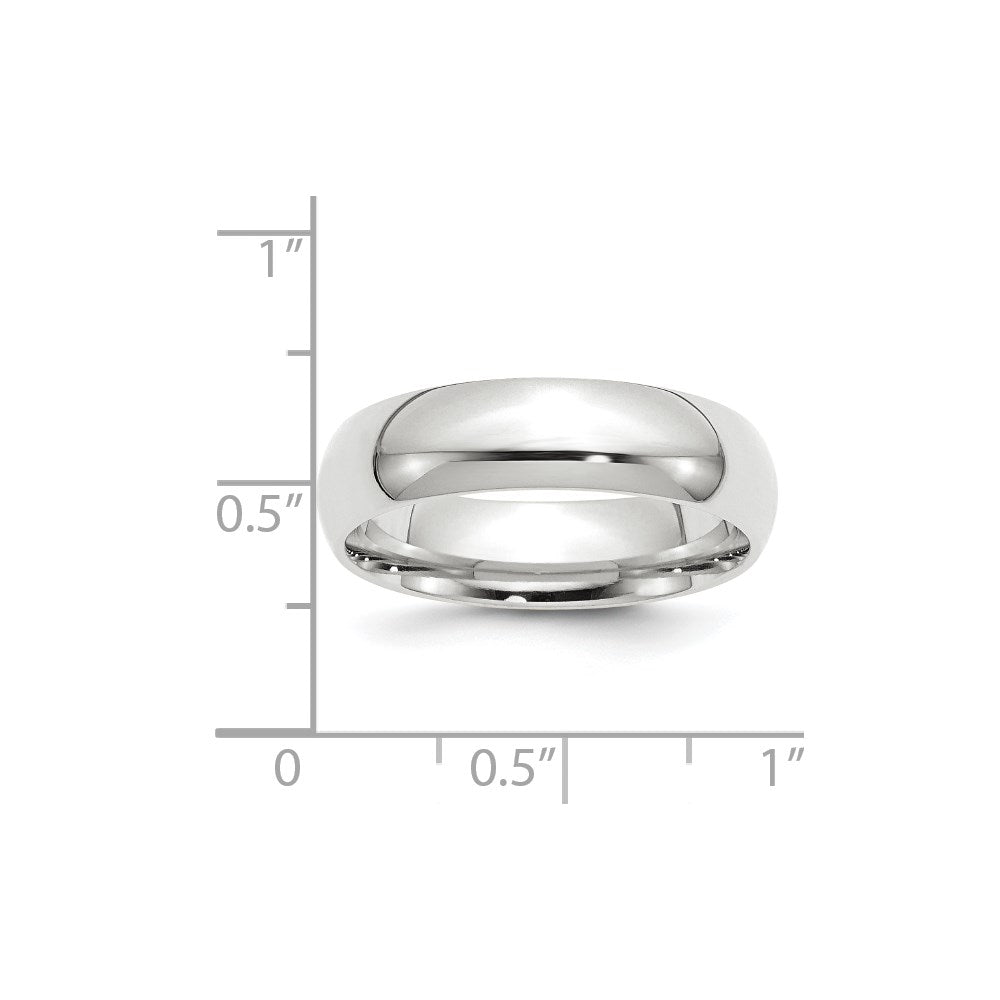 14KW 6mm Standard Comfort Fit Wedding Band Size 4