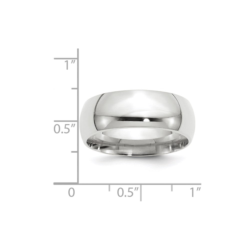 14KW 8mm Standard Comfort Fit Wedding Band Size 6